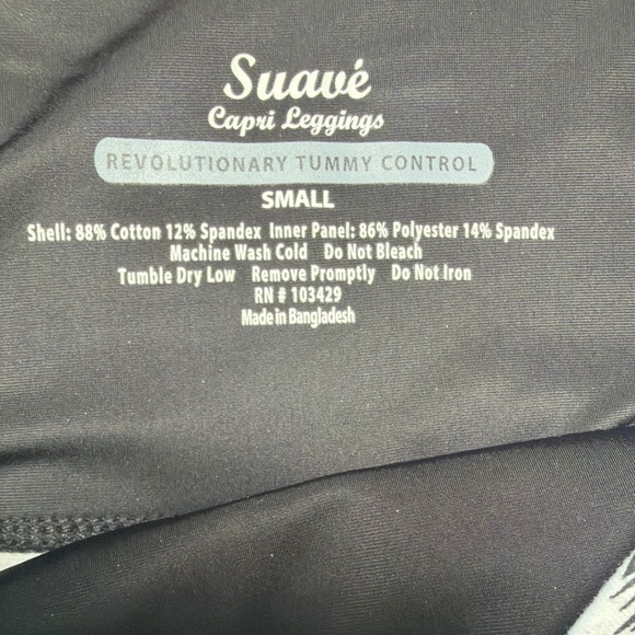 Old Navy Active Leggings Women Small Black White Excellent Tropical Capri Crop - Picture 2 of 4